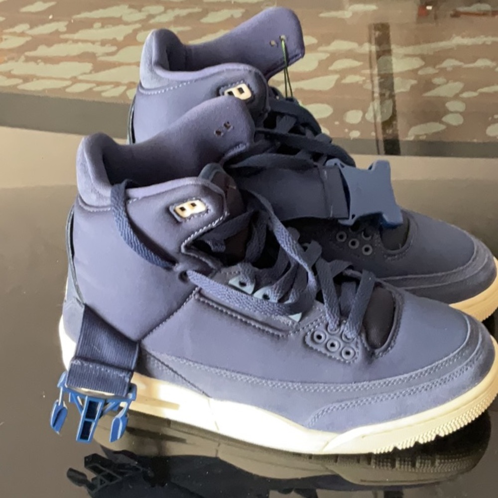 Blue High-Top Sneakers